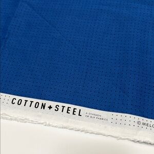 Cotton + Steel blue dot fabric